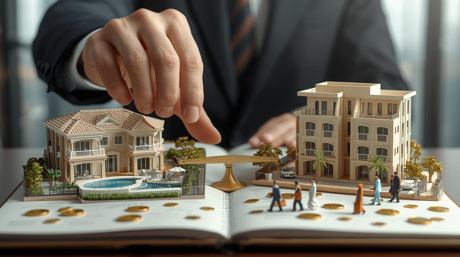 استثمار شقق فاخرة vs متوسط: أيهما يعطي هامش ربح أعلى في البيع؟