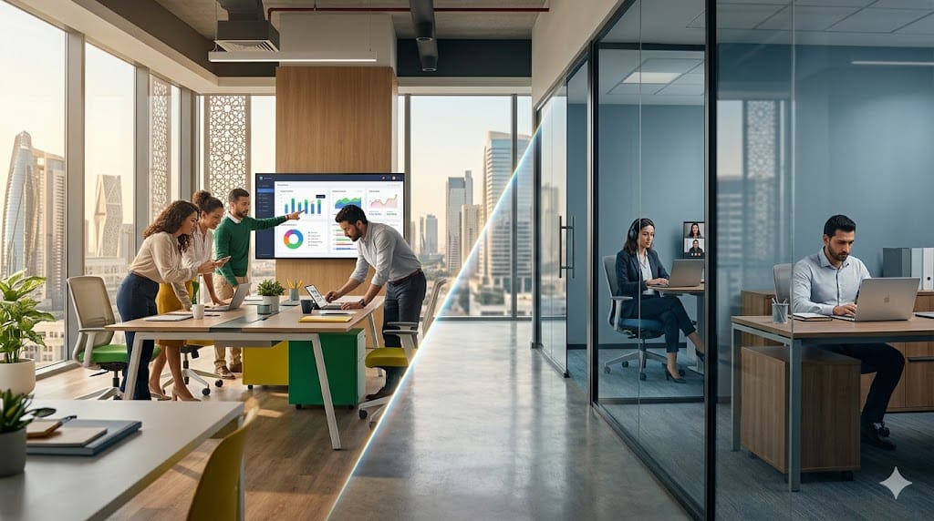 مكتب مفتوح (Open Space) أم خلايا عمل مغلقة: أيهما أكثر طلبًا من الشركات في مصر؟