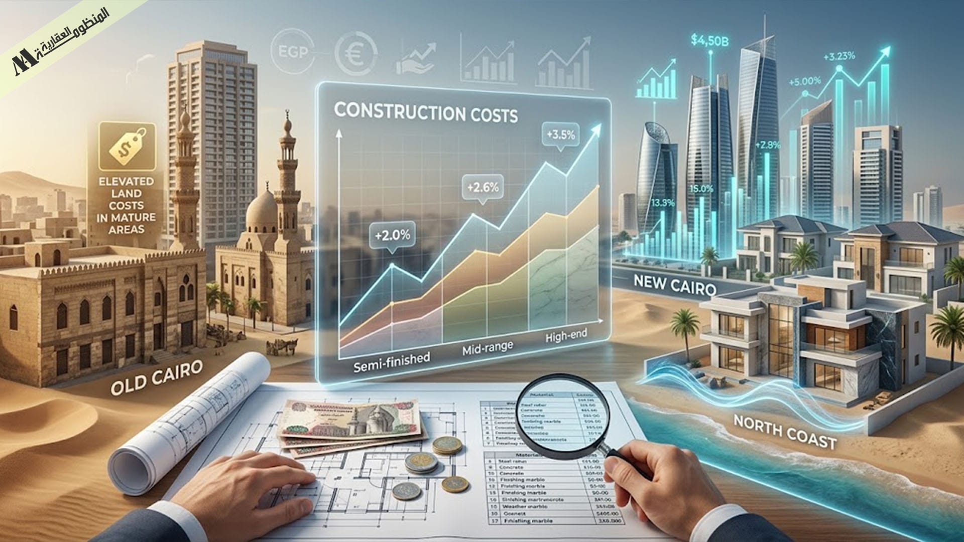 سعر المتر في المناطق المختلفة: الأرقام الحقيقية التي تساعدك على اتخاذ القرار الآن