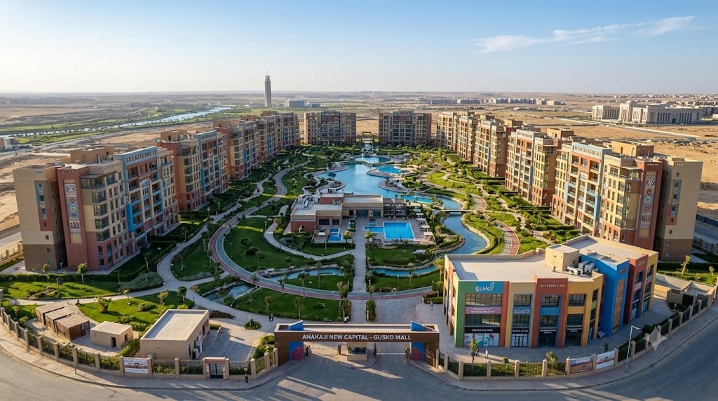 خريطة موقع كمبوند اناكاجي عقار مصر في الحي السكني الثامن R8